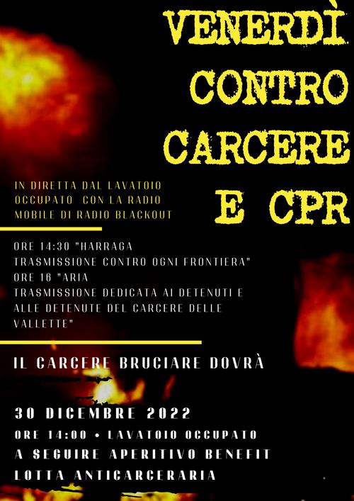 VENERDI' CONTRO CPR E CARCERE