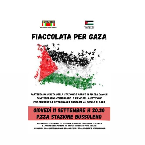 Fiaccolata per Gaza