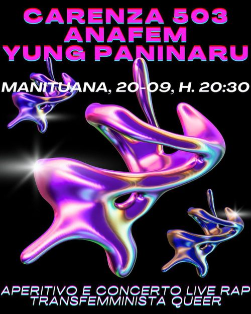 Aperitivo e concerto live rap transfemminista queer