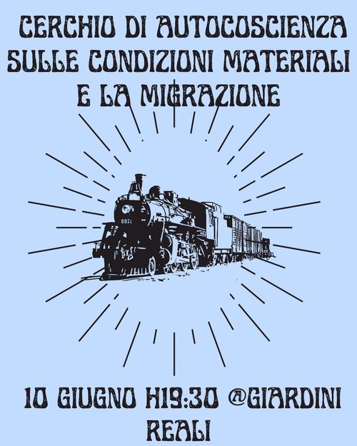 Cerchio di autocoscienza sulle condizioni materiali e la migrazione 