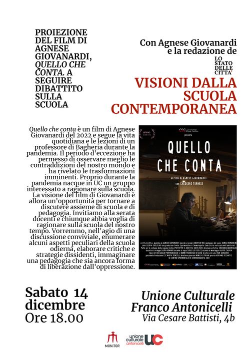 Visioni dalla scuola contemporanea - proiezione e discussione