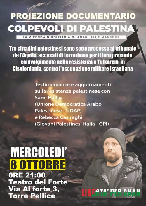 Colpevoli di Palestina - la vicenda giudiziaria di Anan Ali e Mansour