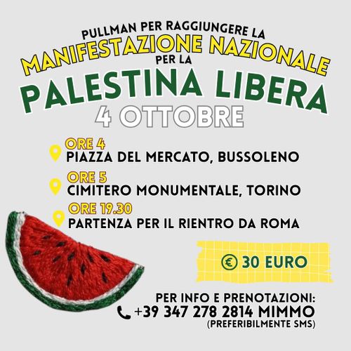 Bus per Manifestazione Nazionale Roma