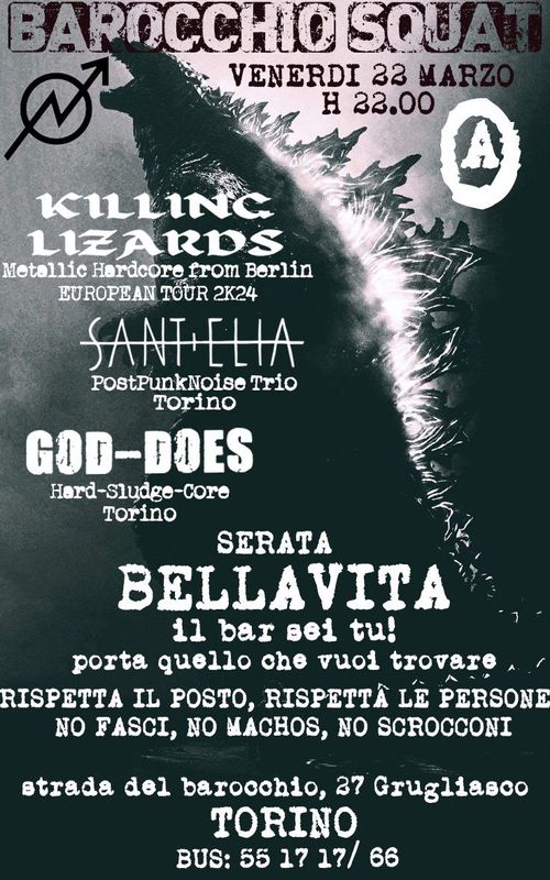 Killing Lizards + Sant'Elia + God-Does