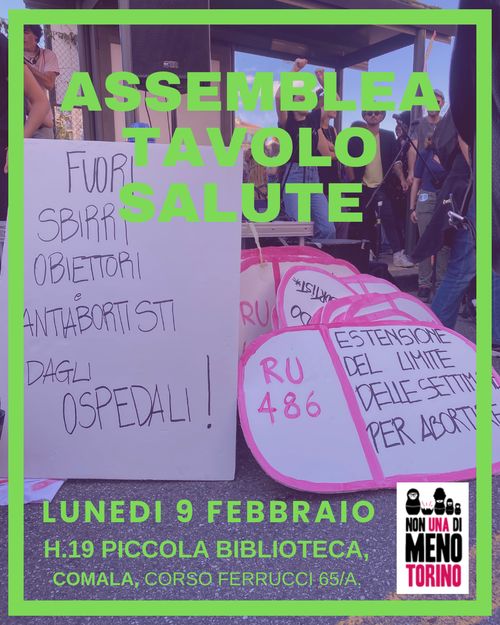 Sanità pubblica e autodeterminazione - Assemblea tavolo salute verso lo sciopero de L8M