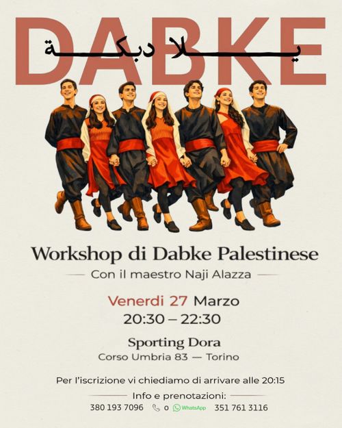 Workshop di danza Dabke palestinese