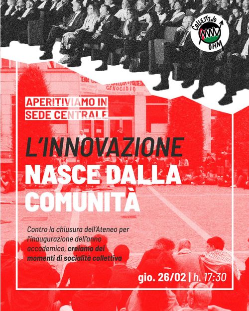 Aperitivo di Contro Inaugurazione dell'Anno Accademico