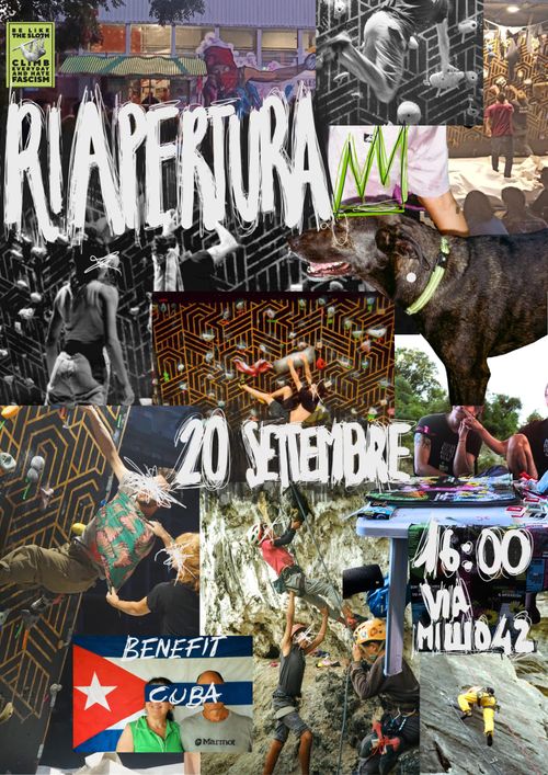 Riapertura palestra di arrampicata @ PPDDN - Benefit cuba!