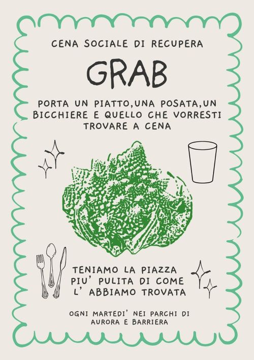 Cena sociale di quartiere GRAB