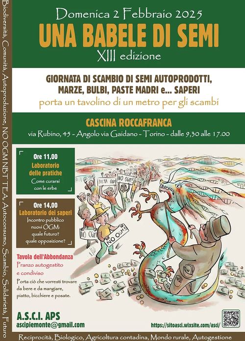 Incontro pubblico a più voci sui Nuovi OGM: Quale futuro per l’agricoltura? Quali opposizioni?