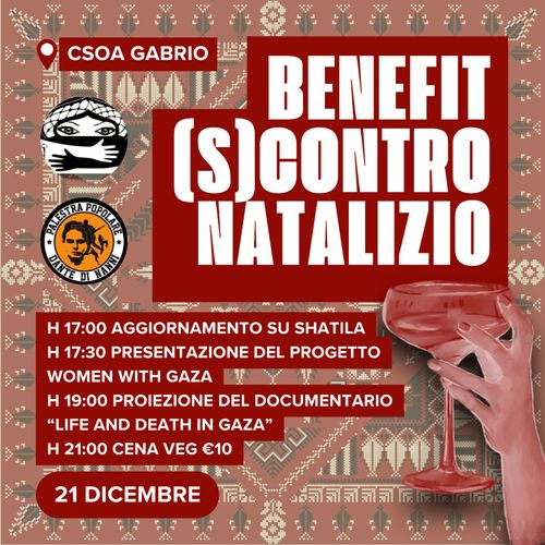 Benefit (S)contro natalizio - Benefit Women With Gaza