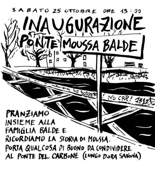 Inaugurazione ponte Moussa Balde
