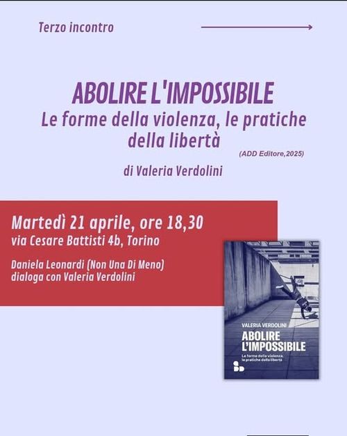 𝗔𝗕𝗢𝗟𝗜𝗥𝗘 𝗟'𝗜𝗠𝗣𝗢𝗦𝗦𝗜𝗕𝗜𝗟𝗘 𝗟𝗲 𝗳𝗼𝗿𝗺𝗲 𝗱𝗲𝗹𝗹𝗮 𝘃𝗶𝗼𝗹𝗲𝗻𝘇𝗮, 𝗹𝗲 𝗽𝗿𝗮𝘁𝗶𝗰𝗵𝗲 𝗱𝗲𝗹𝗹𝗮 𝗹𝗶𝗯𝗲𝗿𝘁𝗮'