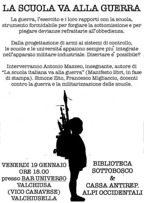 "La Scuola va alla guerra"